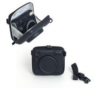 BINZAI Custodia Protettiva Per Instax Wide EVO/SQ, Custodia Rigida Universale Per Fotocamera Con Protezione Da Graffi E Cadute, Con Tracolla Regolabile, Nero