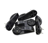 Binzzo - Gancio da parete rigido da 5,1 cm di lunghezza, non segna immediatamente un forte adesivo invisibile senza traceless, 10 pezzi per cornici LED luce appartamento Cinder Block Wall