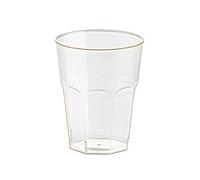 BIO 50 Bicchieri Cocktail 300 CC - robusti 11,6h cm Ø 8,4 PLA Trasparente Biologico compostabile Bar alberghi Centri estetici saune 300 CC