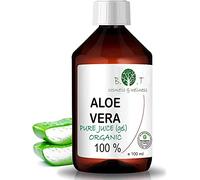 BIO Aloe Vera Pure Liquid: Produzione di cosmetici per la casa. Cura della pelle e dei capelli. 6x + Idratante. Anti-età, Dopobarba. Dopo la rasatura. Trattamento naturale della pelle - 100 ml