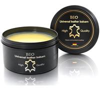 BIO Balsamo Universale per Pelle 250 ml - Crema Cura Cuoio Incolore con Cera d’Api Naturale - Nutre, Pulisce e Protegge - Effetto Anti Acqua - per Scarpe, Stivali, Giacche, Divani, Sedili Auto, Moto