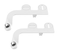Bio Bidet SlimEdge, 2 accessori bidet per WC, non elettrico, con doppio ugello autopulente per lavaggio anteriore/posteriore con acqua fredda, pressione idrica regolabile, design ultra sottile, bianco