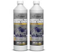 bio-chem Additivo per Serbatoio dell'Acqua Grigia 2L | Additivo per Serbatoio di Acqua Chimica WC per Camper, Bagno Chimico per Caravan - Prodotto detergente per Serbatoio d'Acqua