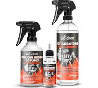 bio-Chem - Set Base 3 Prodotti per la Pulizia di Barbecue e Forno - Rimuovi resine e bruciature - Detergente per superfici di Barbecue, Forno e plancha - Olio per la Cura degli elettrodomestici