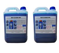 Bio Clean WC liquido sanitario per wc chimico camper disgregante 10 lt (2 x 5 lt