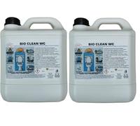 Bio Clean WC liquido sanitario per wc chimico camper disgregante 8 lt (2 x 4 lt)