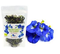 BIO Clitoria blu in fiore Tè blu naturale Fiori interi essiccati 200 g