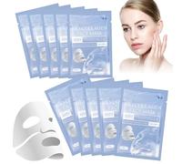 Bio Collagen Mask, 10 Pezzi Bio Collagen Real Deep Mask, Maschera viso anti-rughe, maschera collagene viso, Idratazione Profonda e Lifting antirughe, Maschera Idratante