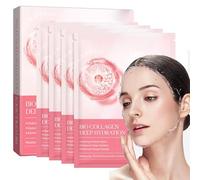 Bio Collagen Real Deep Mask,Overnight Firming Mask,Maschera Idratante Anti-Rughe Lifting, Maschera Notte con Collagene a basso peso molecolare, Minimizzante Pori, Firmante, 4Pcs (4PC)