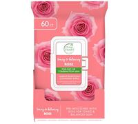 Bio Creative Lab Calming Cleansing Wipes, Petal Fresh Botanicals White Radiance Brightening Rose, 60 Count