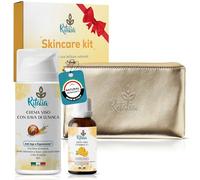 BIO Crema bava di lumaca viso 100ml + siero viso antimacchia con acido ialuronico 60ml - Kit regali compleanno donna - Set bellezza cofanetto con pochette di Ritalia