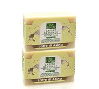 Bio Essenze Sapone al Latte d'Asina, Nutriente, Lenitivo, Rigenerante - Adatto per Tutto il Corpo - 2x100gr