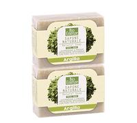 Bio Essenze Sapone all'Argilla, Ideale per Acne o per Pulizia Delicata di Pelli Miste e Grasse - Adatto per Tutto il Corpo e per i Capelli - 2x100gr