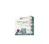 Bio-Etyc, Organic Skincare, Sapone Solido Detergente Viso Illuminate, con Estratti di Iris e Rosa Mosqueta Biologici, Per Tutti i Tipi di Pelle, 75gr