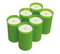 Bio Green Set di 6 candele ecologiche in biomassa per guardie antigelo "Firefly", circa 42 ore di durata per candela, sostenibili, neutre al carbonio