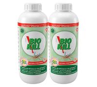 Bio Kill Insetticida Spray Biologico da Piretro Naturale Pronto all'Uso per Esterni e Interni contro Cimici Acari Blatte Tarli Zanzare Formiche Termiti Tafani Mosche Pulci Zecche - 2 Ricariche da 1L