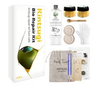 Bio Kintsugi Kit di riparazione oro, colla Kintsugi per la sicurezza alimentare, ceramica significativa, sicurezza alimentare, lavabile in lavastoviglie, perfetto per principianti, porta arte