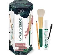 | BIO Make up - Gift Set Con Matita Occhi Nera, Mascara Nero E Pennello per Terr