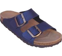 BIO Menphis Sandalo donna due fibbia laterali e suola in Sughero 4061 - BLU 41