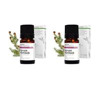 BIO - Olio essenziale TSUGA DEL CANADA - 5mL - 100% Puro, Naturale, Chemiotipizzato e Certificato AB - AROMA LABS (Marchio Francese) (Confezione da 2)