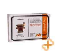 BIO-OMEGA 7 60 Pillole Menopausa Supporto Supplemento Olivello Spinoso Olio