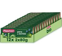 BIO Omogeneizzato Pera Mirtilli 2X80G (12 Confezioni)