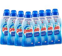 Bio Presto Liquido Detergente a Mano, Smacchia Presto, 8 confezioni da 750 ml