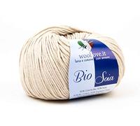 Bio Soia, splendido filato in Cotone Biologico e Soia. Fibre naturali vegetali morbidissime al contatto con la pelle, effetto cachemire, leggerissimo da lavorare e durevole nel tempo