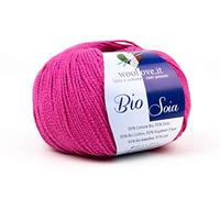 Bio Soia, splendido filato in Cotone Biologico e Soia. Fibre naturali vegetali morbidissime al contatto con la pelle, effetto cachemire, leggerissimo da lavorare e durevole nel tempo