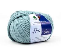 Bio Soia, splendido filato in Cotone Biologico e Soia. Fibre naturali vegetali morbidissime al contatto con la pelle, effetto cachemire, leggerissimo da lavorare e durevole nel tempo