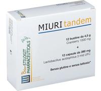 Bio Stilogit Pharmaceuticals Miuri Tandem 12 Bustine + 12 Capsule - Integratore Utile Per Le Vie Urinarie