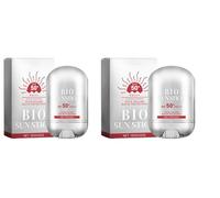 Bio Sun Stick per viso e corpo, Peptide 9 Bio Sun Stick Spf50, Stick solare resistente all'acqua con forte protezione UV, idratante rinfrescante per tutti i tipi di pelle