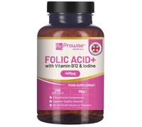 Bioactive Folato 400mcg & Vitamina B12 300mcg 200 Compresse Foli Acido Vegani UK