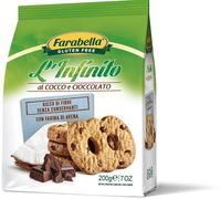 Bioalimenta Biscotti Farabella Infinito Cocco e Cioccolato senza glutine