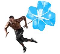 Bioamy - Paracadute da corsa con paracadute da 142,2 cm, confezione da 2 ombrelli, per allenamento, allenamento, allenamento, allenamento, per corridori, calcio, perforazione