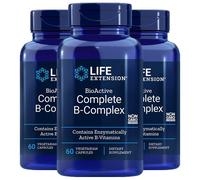 BioAttivo Completo B-Complesso 3X60 Caps Life Extension - Inositolo/P-5-P/Metil