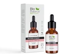 BioBalance - Super siero al collagene C + vitamina C, 30 ml, siero viso, linee sottili e rughe, idratante, trattamento macchie scure, 4,5% collagene marino