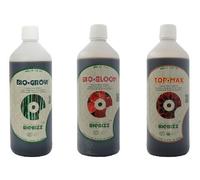 BioBizz 1L Bio Grow Bloom Top Max Fertilizzanti Organici Completi Tutto il Ciclo
