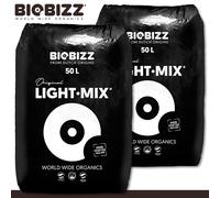 Biobizz 2 X 50 L Light-Mix Terriccio Organico Con Perlite Grow