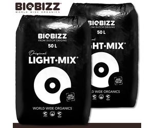 Biobizz 2 X 50 L Light-Mix Terriccio Organico Con Perlite Grow