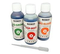 BioBizz TRYPACK - INDOOR Fertilizzanti Organici BIOGROW, BIOBLOOM, TOPMAX 250 ML