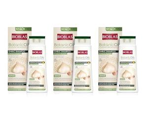 BIOBLAS 3 x Shampoo all'Aglio 500 ml Bioblas, Inodore, Anti Caduta per Donna e Uomo Mega Pack