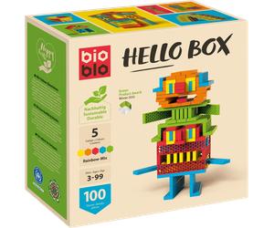 Bioblo HELLO BOX - Rainbow Mix - 100 Mattoncini - 1 pz.