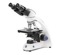 BioBlue - Microscopio binoculare composto SMP 4/10/S40/S100x con palco meccanico e illuminazione NeoLED Cordless Globe Scientific da 1 W | Euromex