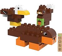 BIOBUDDI Animali Selvatici | Castoro, Aquila e scoiattoli nella Foresta, 27 Pezzi, 100% Compatibile con Lego & Duplo, Prodotto in UE (Paesi Bassi), 97% bioplastica, BB-0105