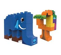 BIOBUDDI Animali Selvatici | Elefante & Tucano nella Giungla, 27 Pezzi, 100% Compatibile con Lego & Duplo, Prodotto in UE (Paesi Bassi), 97% bioplastica, BB-0106