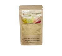 Biocal® - Polvere di bergamotto naturale disidratata per dolci, tè e bevande, ideale per aromatizzare ricette gourmet, infusi e cocktail agrumati, 100% Made in Italy e senza zuccheri aggiunti - 80g