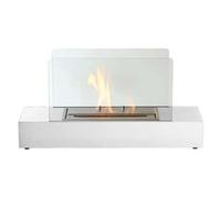 Tecno Air System Biocamino da Pavimento in Vetro e Acciaio Potenza 1500 Watt colore Bianco - CREMONA