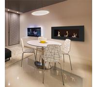 Biocamino AD iNCASSO Dotato di tre bruciatori con fiamma regolabile in altezza DELTA 3 Dimensioni 120x14,2x h40 cm - peso 17 kg Superficie riscaldata fino a 30mt2