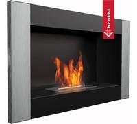 Biocamino Da Parete GOLF VERDICAL TUV Dimensioni 64,8x14,4x h37,4cm - peso 5,4 kg colore nero metallizzato E NERO nero